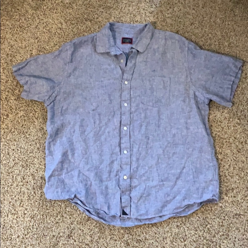 UNTUCKit light blue shirt sleeve Dutton down, XL